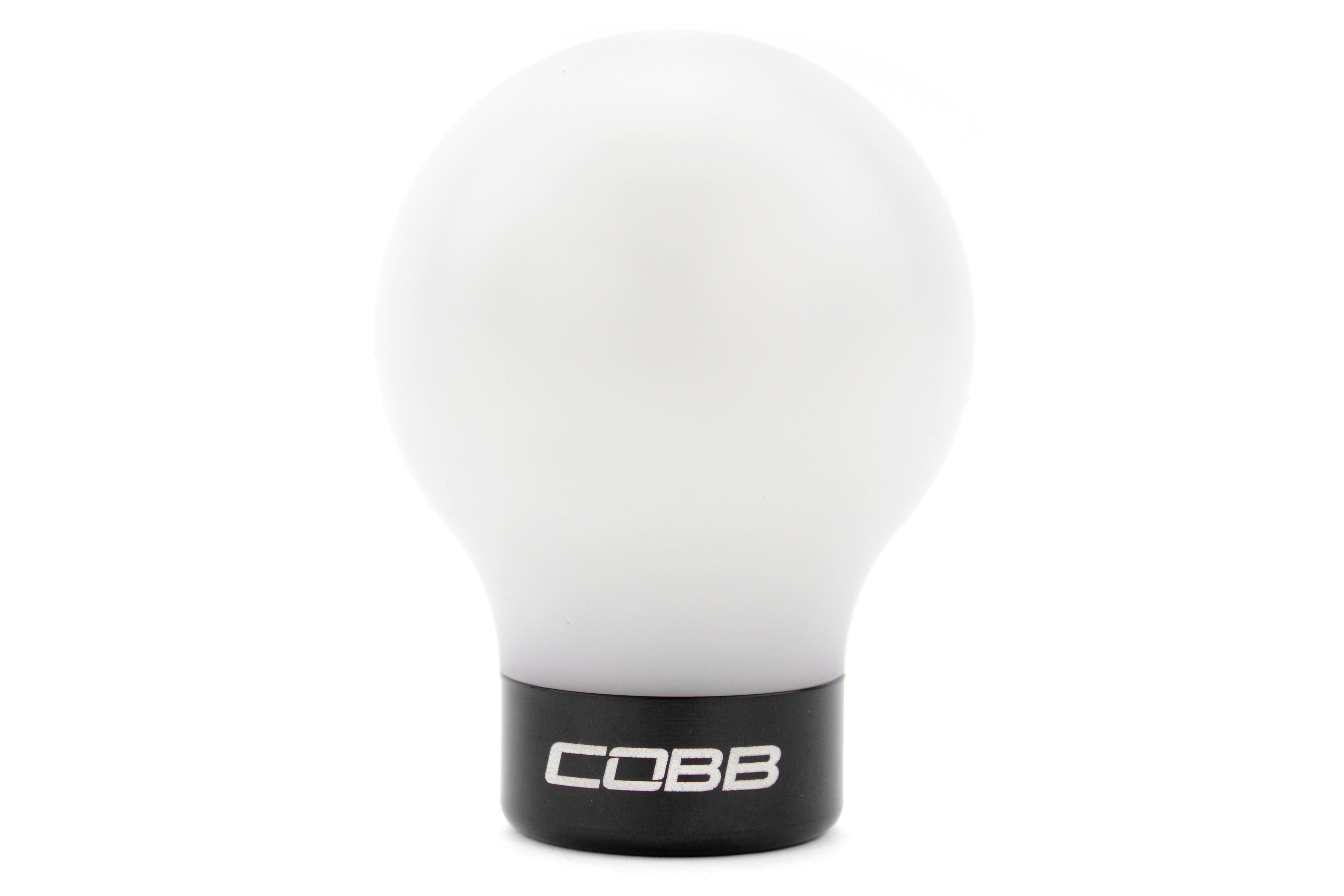 COBB Tuning Delrin Shift Knob White/Black 6MT - Subaru 6MT Models (inc. 2004+ STI / 2015+ WRX)